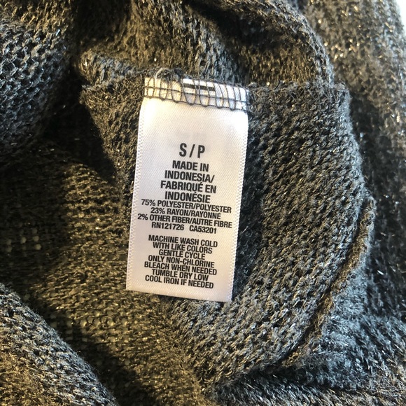 Aero sweater top with shiny speckled fabric, gray - Picture 4 of 6